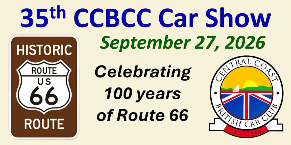 35th CBCC Car Show event at Harbor Park in Oxnard, CA on September 27, 2026