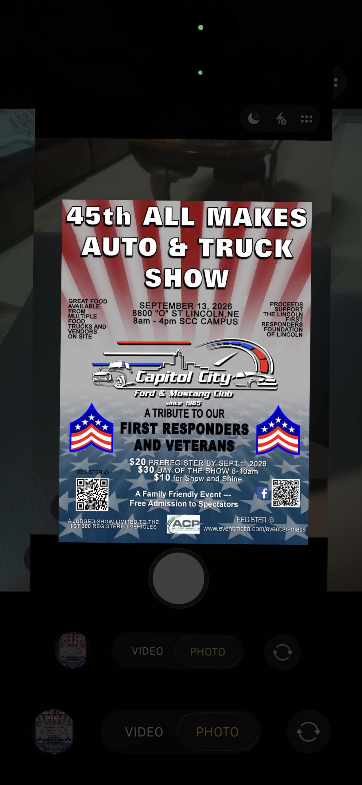 45th All Makes Auto & Truck Show event at Southeast Community College in Lincoln, NE on September 13, 2026