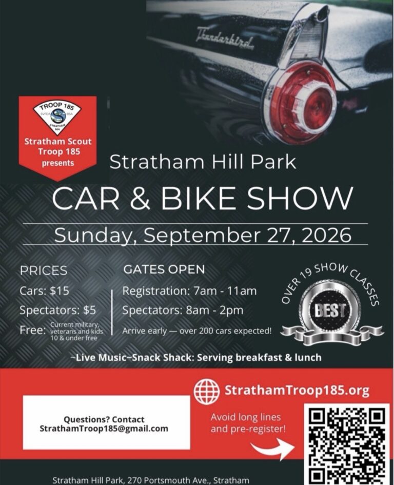 Stratham Scout Troop 185 Car & Bike Show car show in Stratham, NH
