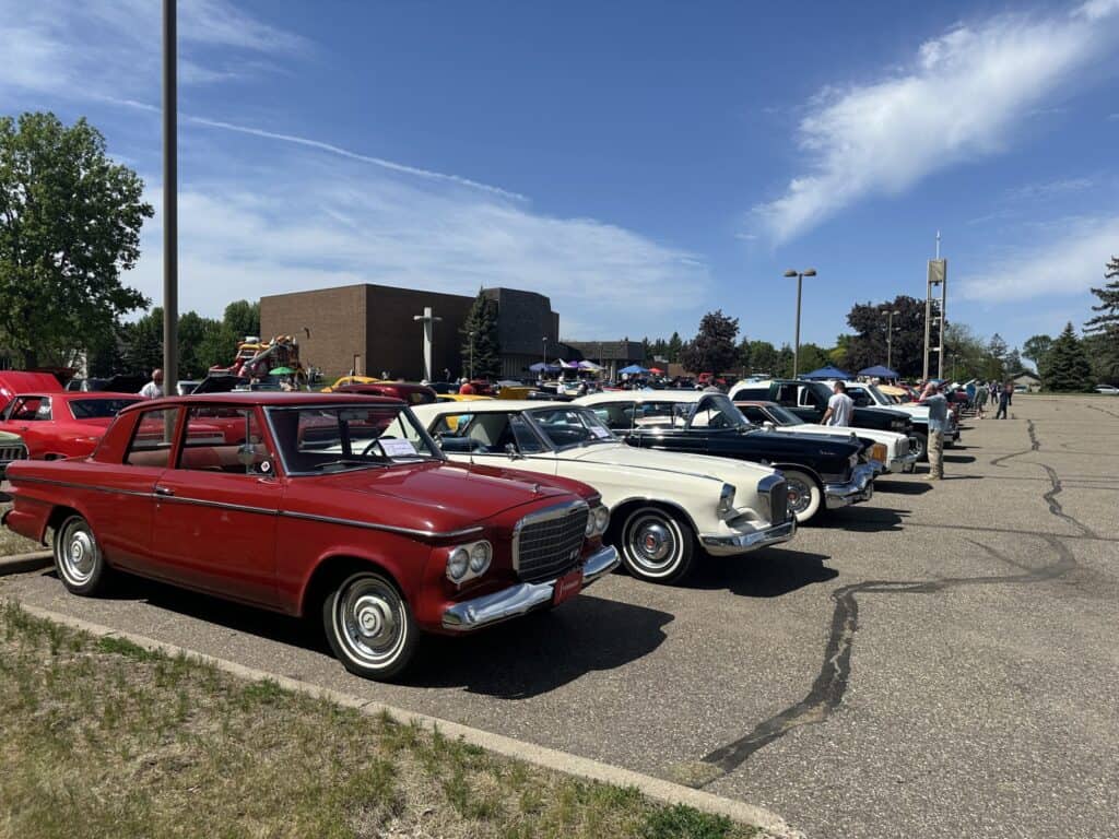 Holy Emmanuel's Tuesday Night Cruise-In event at Holy Emmanuel Lutheran Church in Bloomington, MN on August 4, 2026