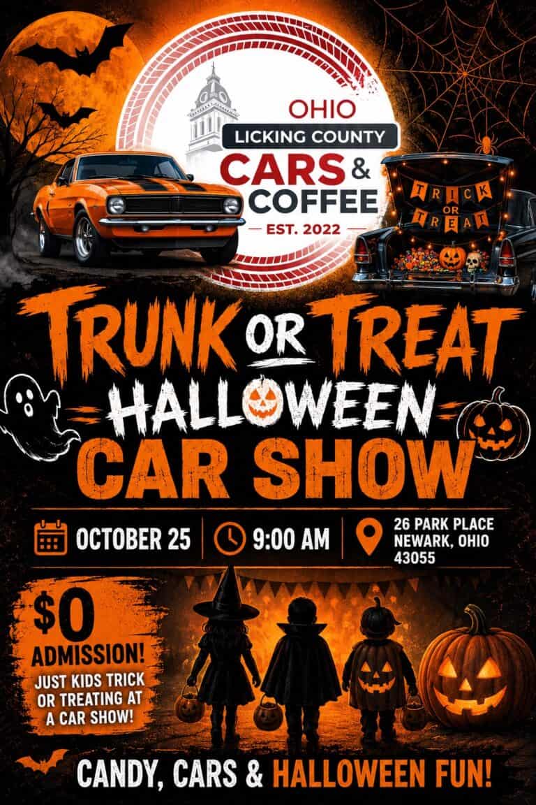 Trunk or Treat Halloween Car Show by Licking County Cars and Coffee car show in Newark, OH
