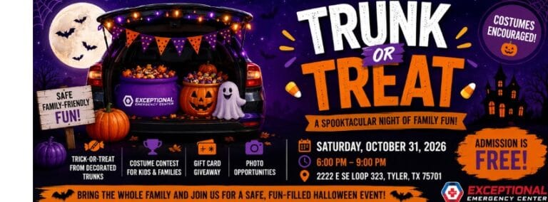 3rd Annual Exceptional Emergency Trunk or Treat car show in Tyler, TX