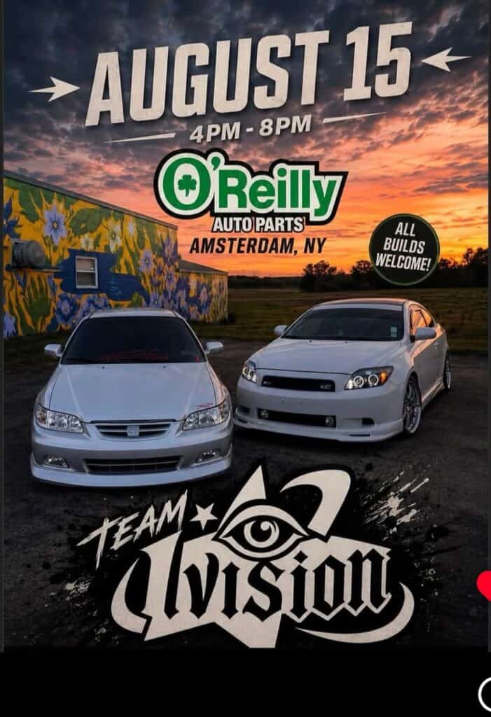 Team 1vision at O'Reilly Auto Parts event at O'Reilly Auto Parts in Amsterdam, NY on August 15, 2026