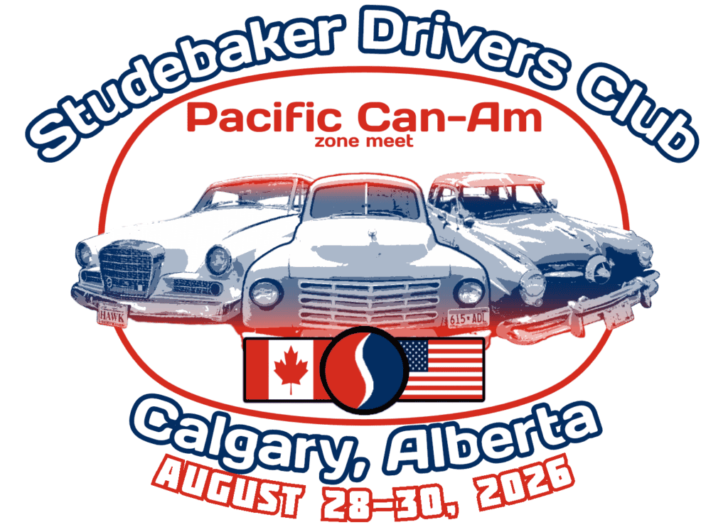 Studebaker Drivers Club Pacific Can-Am Zone Meet event at Holiday Inn & Suites South in Calgary, AB on August 28, 2026