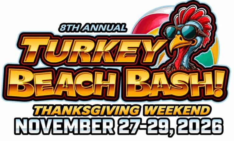 8th Annual BTE KOC Turkey Beach Bash car show in Gulfport, MS