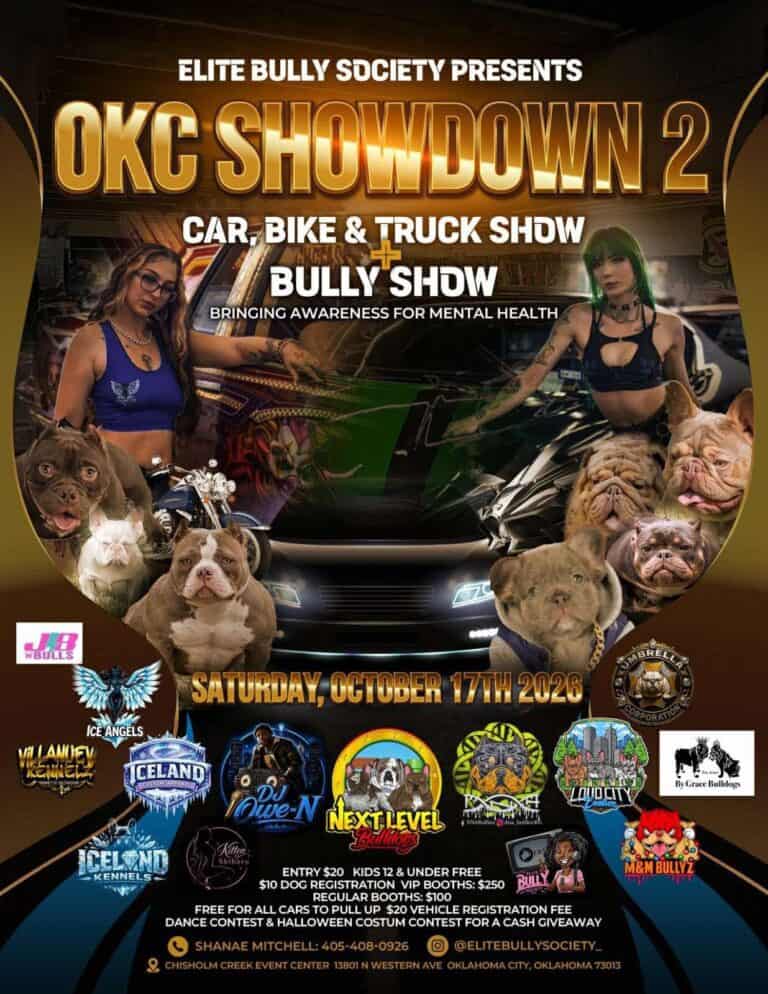 Elite Bully Society OKC Showdown 2 car show in Oklahoma City, OK