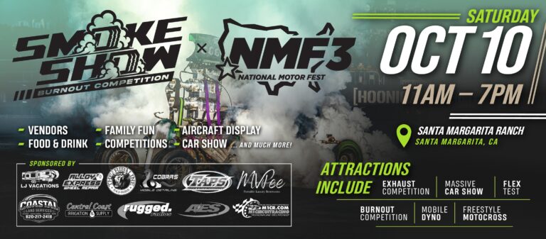 Smoke Show x NMF3 car show in Santa Margarita, CA
