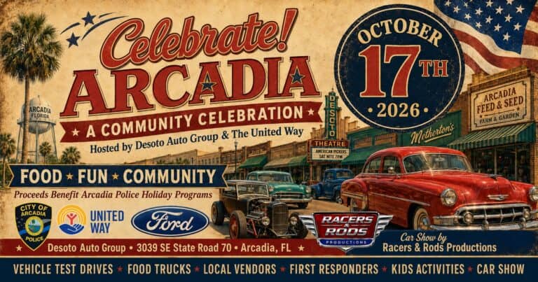 Celebrate Arcadia! Community Event and Custom Car, Truck & Bike Show car show in Arcadia, FL