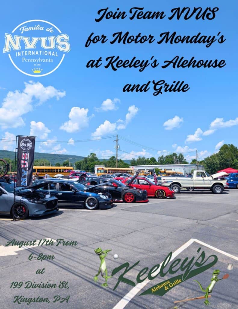 Motor Monday's at Keeley's Alehouse and Grille event at Keeley's Alehouse & Grille in Kingston, PA on August 17, 2026