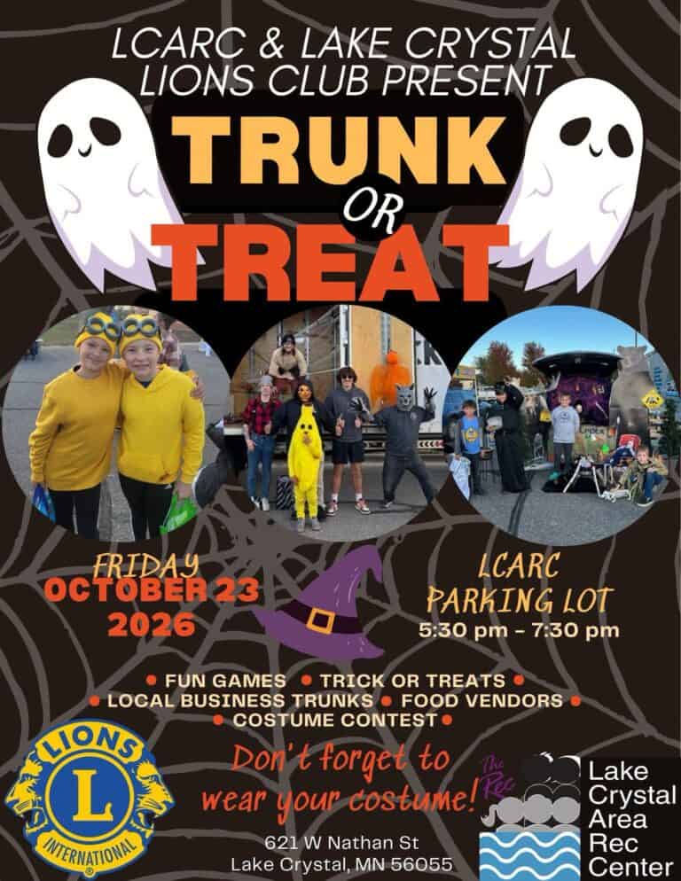 LCARC Trunk or Treat Street car show in Lake Crystal, MN