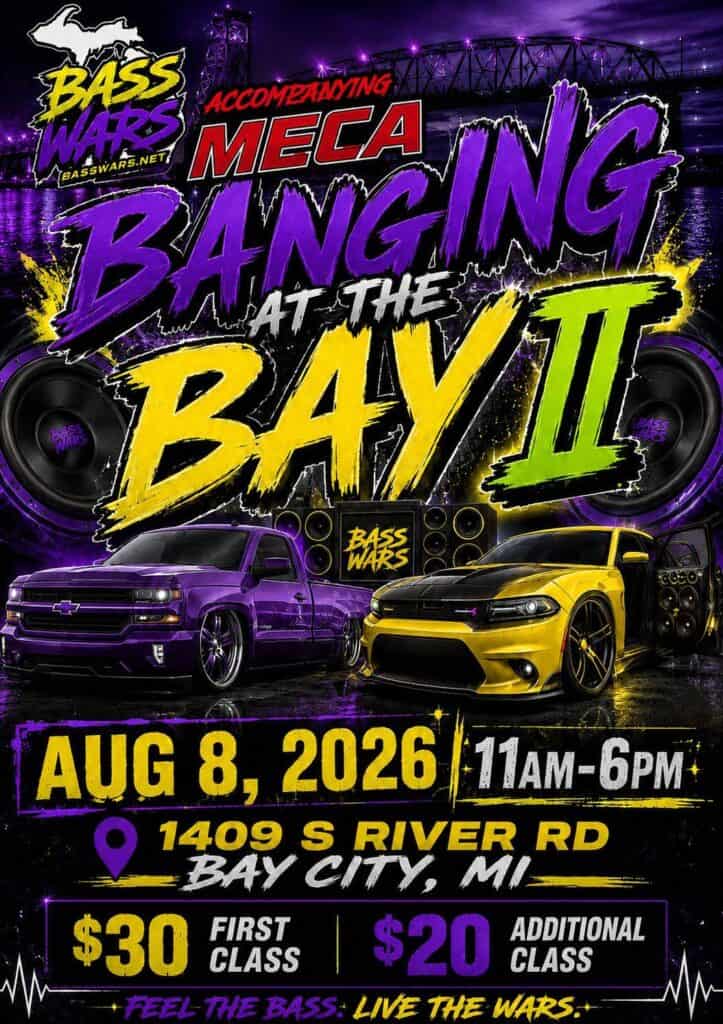Bass Wars Banging at the Bay II event at 1409 S River Rd in Bay City, MI on August 8, 2026