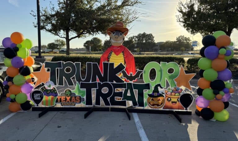 Trunk or Treat at Texas Roadhouse car show in Mansfield, TX