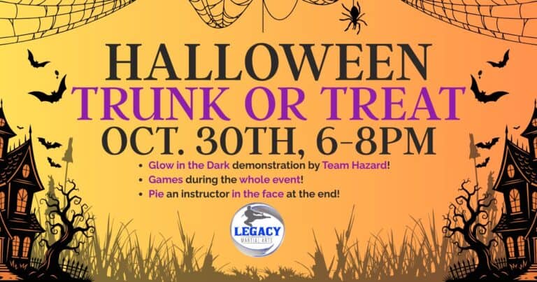 Halloween Trunk or Treat at Legacy Martial Arts car show in Harker Heights, TX