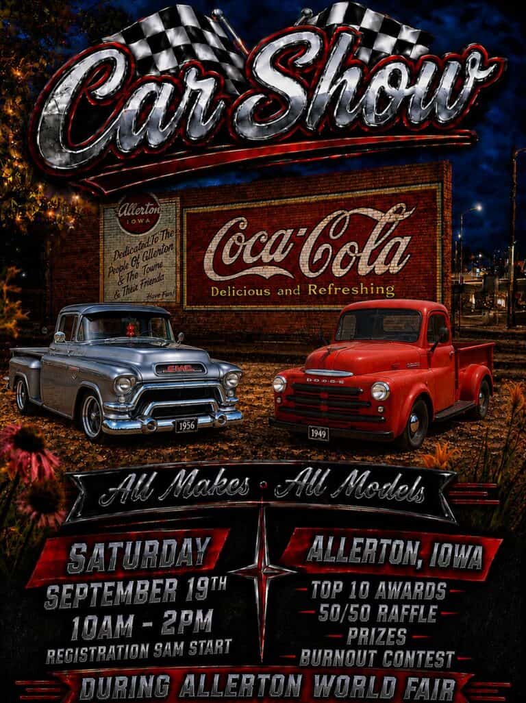 A-Town Showdown car show in Allerton, IA