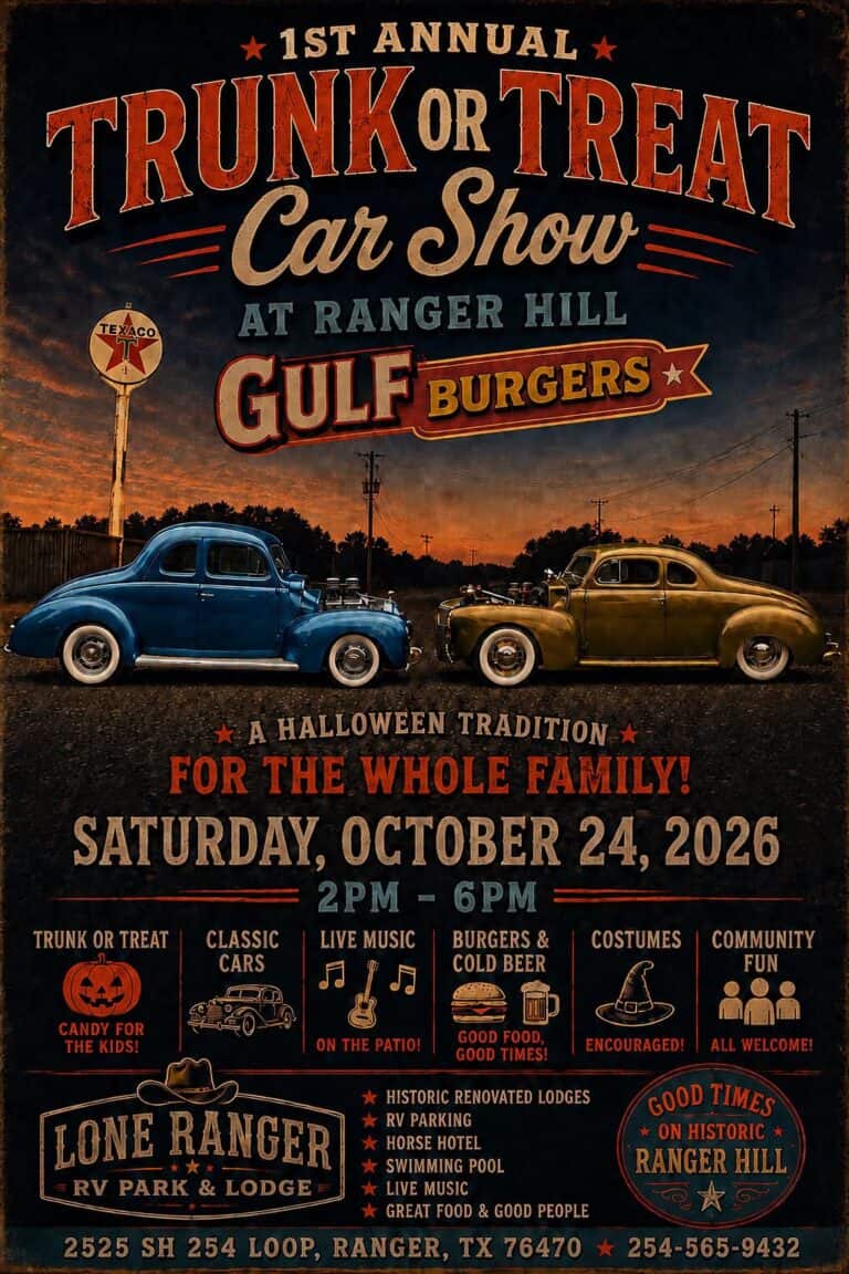1st Annual Trunk or Treat Car Show at Ranger Hill car show in Ranger, TX