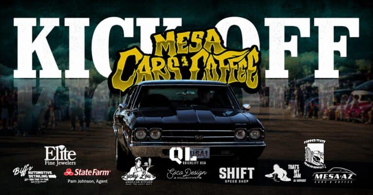 Mesa Cars & Coffee – 27 Season Kickoff car show in Mesa, AZ