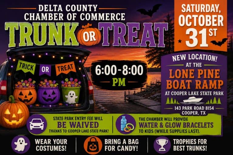 Trunk or Treat at Cooper Lake State Park car show in Cooper, TX