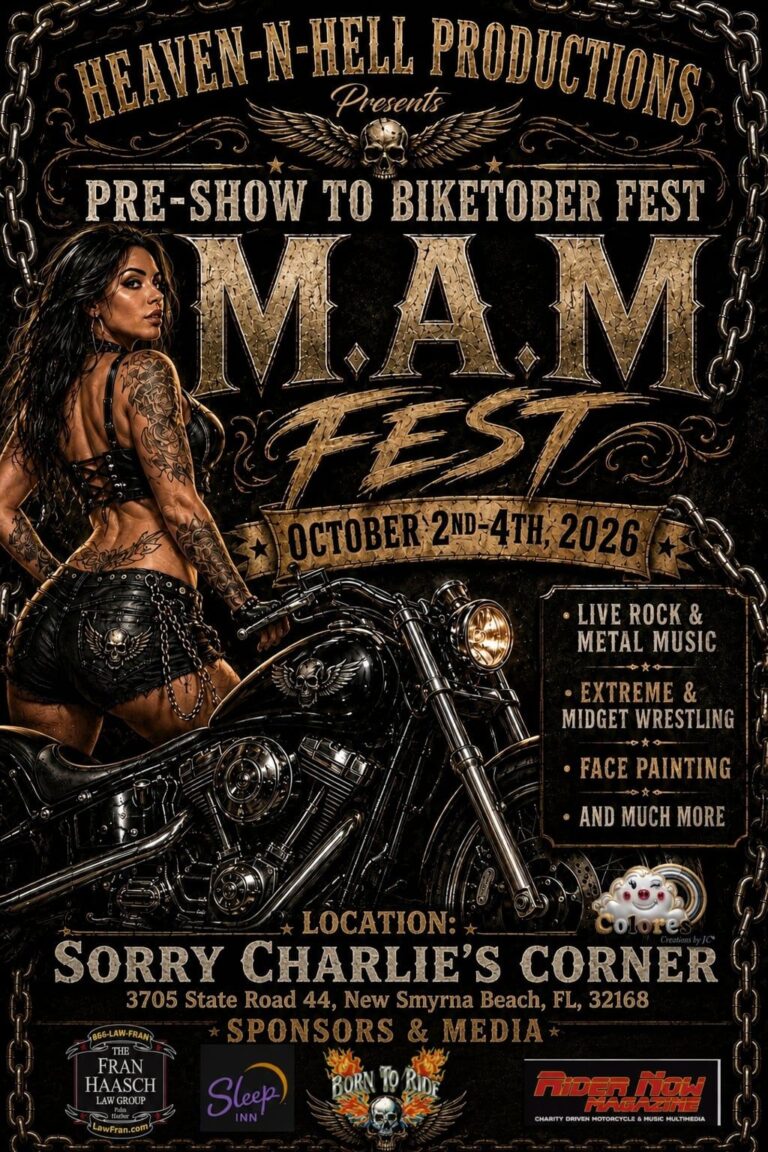 M.A.M Fest car show in New Smyrna Beach, FL