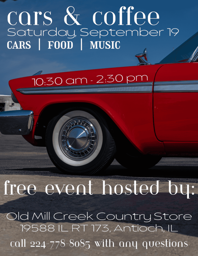 Cars & Coffee car show in Antioch, IL