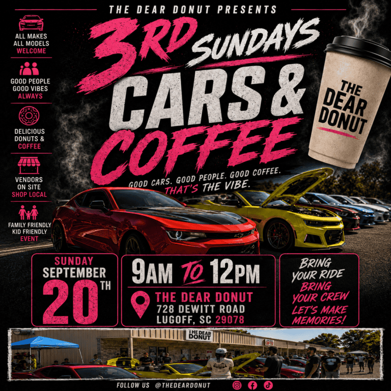 3rd Sundays: Cars & Coffee car show in Lugoff, SC