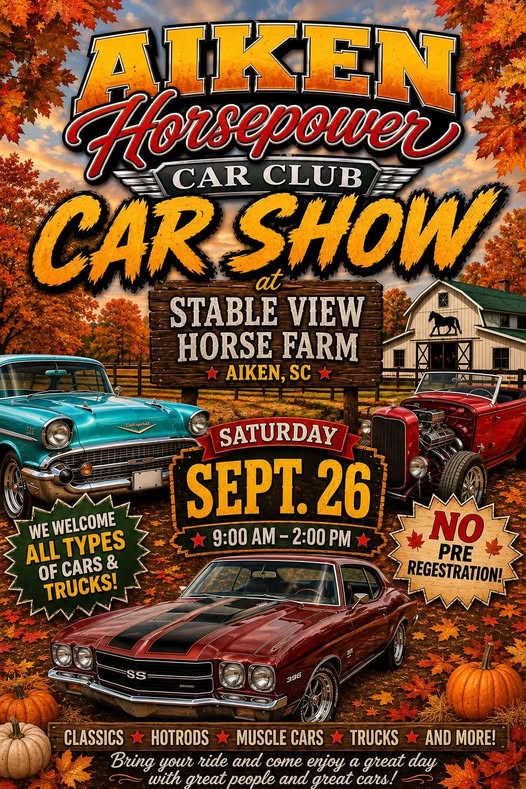 Aiken Horsepower Car Club Car Show car show in Aiken, SC