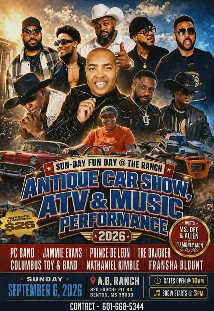 Sun-Day Fun Day @ the Ranch event at A.B. Ranch in Benton, MS on September 6, 2026