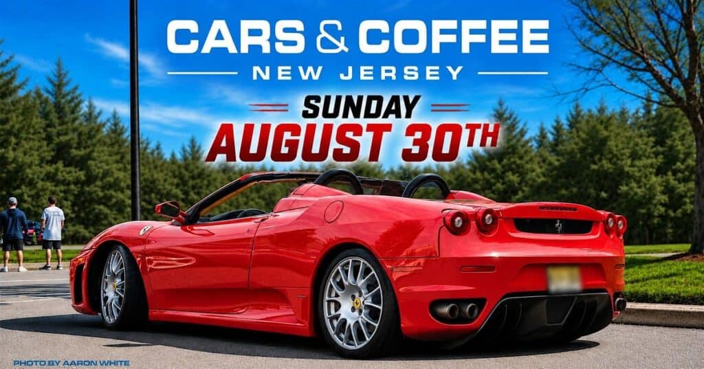Cars & Coffee New Jersey event at 400 Rike Drive in Millstone, NJ on August 31, 2026