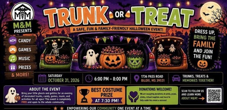 M&M Trunk or Treat car show in Biloxi, MS