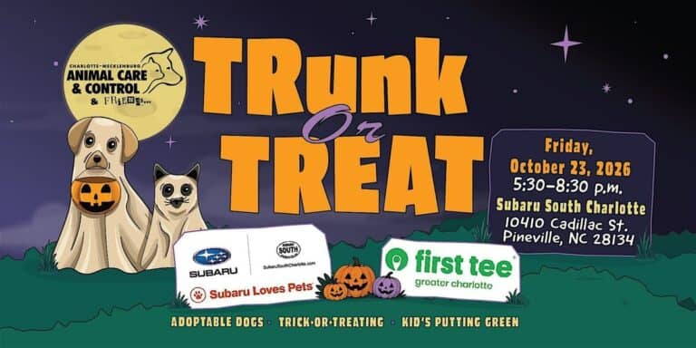 Charlotte-Mecklenburg Animal Care & Control Trunk or Treat car show in Pineville, NC
