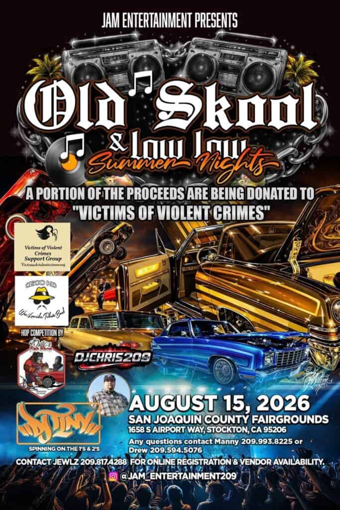 Old Skool & Low Low Summer Nights event at San Joaquin County Fairgrounds in Stockton, CA on August 15, 2026