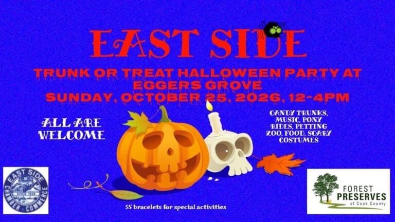 East Side Trunk or Treat Halloween Party at Eggers Grove car show in Chicago, IL