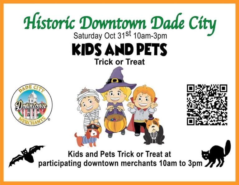 Kids and Pets Trick or Treat in Historic Downtown Dade City car show in Dade City, FL