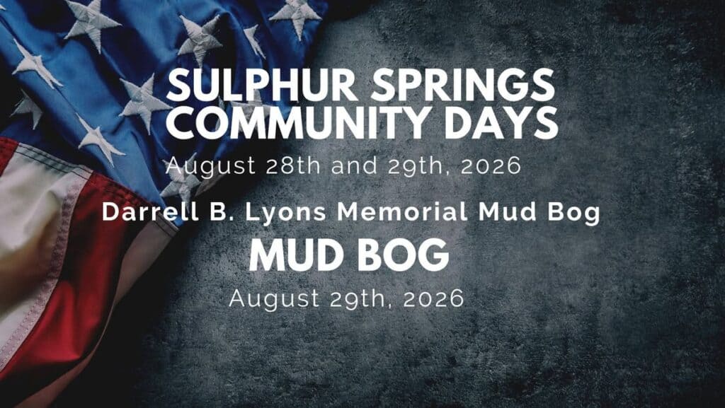 Sulphur Springs Community Days event at 203 N Mulberry St in Sulphur Springs, IN on August 28, 2026