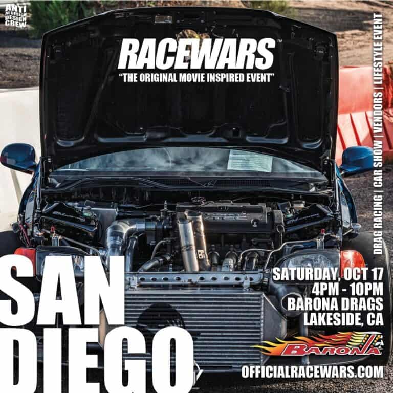 RACEWARS San Diego car show in Lakeside, CA