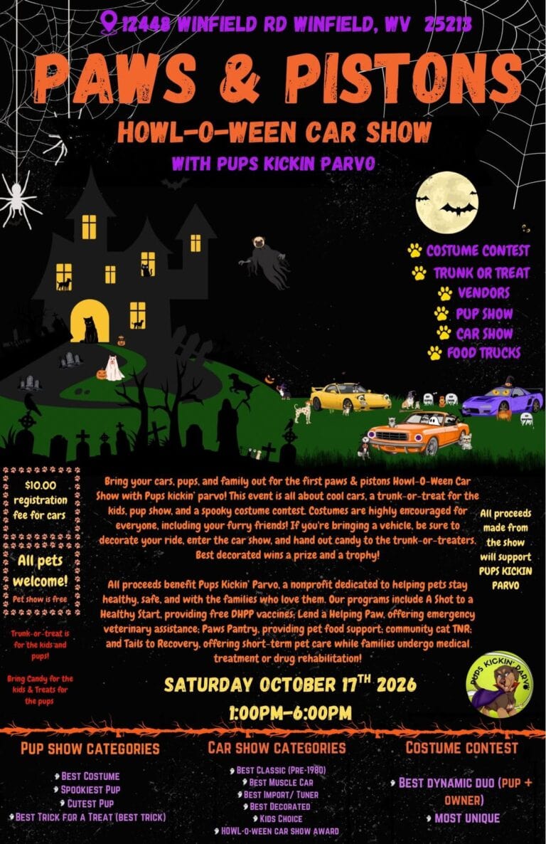 Paws & Pistons Howl-O-Ween Car Show car show in Winfield, WV
