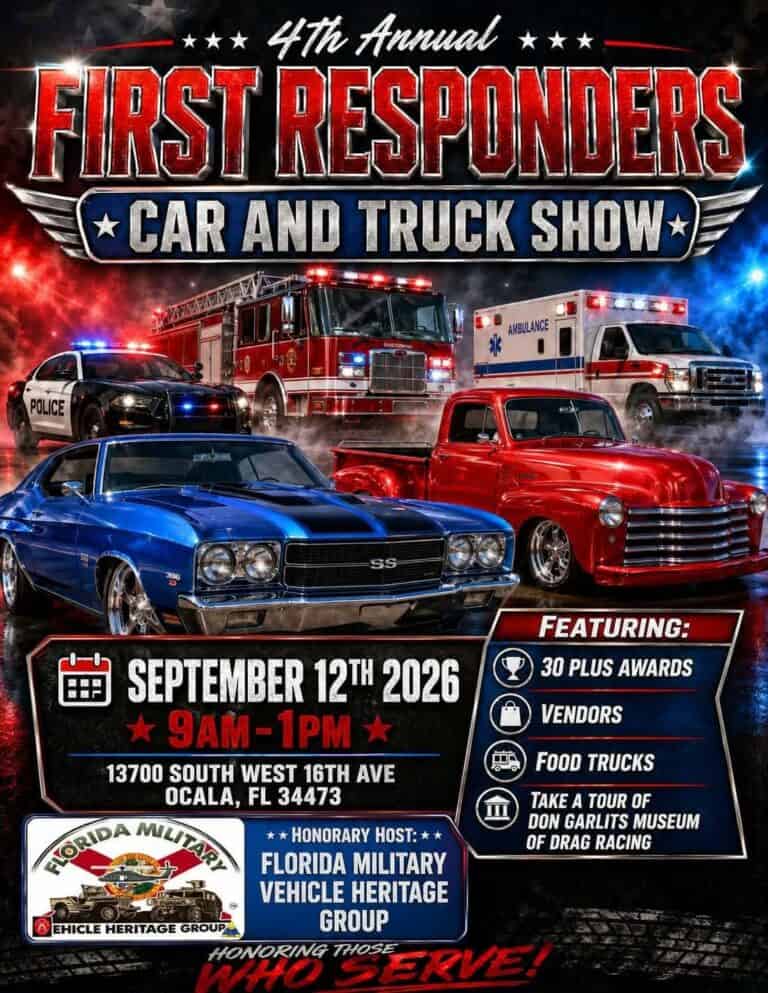 4th Annual First Responders Car and Truck Show car show in Ocala, FL