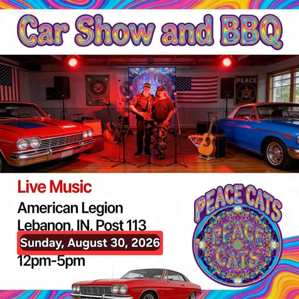 American Legion Post 113 Car Show and BBQ event at American Legion Post 113 in Lebanon, IN on August 30, 2026