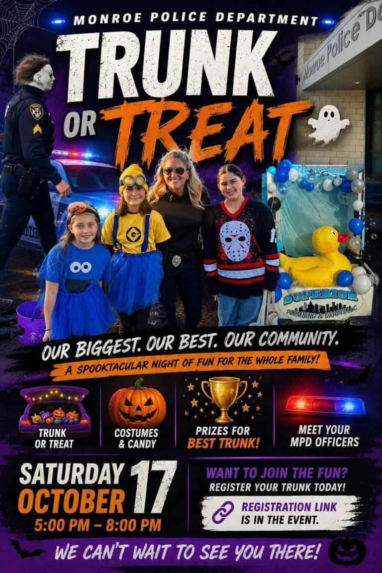 Monroe Police Department Trunk or Treat car show in Monroe, NC
