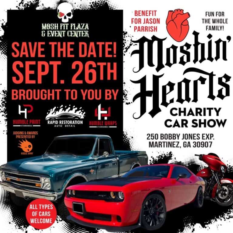 Moshin’ Hearts Charity Car Show car show in Martinez, GA