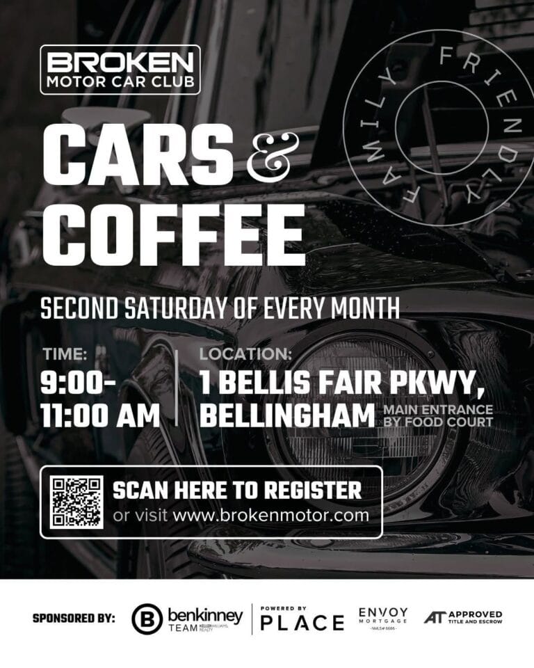 Broken Motor Car Club Cars & Coffee car show in Bellingham, WA