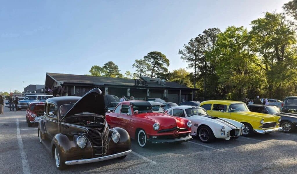 West Ashley Epically Hot Cars and Coffee event at Northbridge Shopping Center in Charleston, SC on August 30, 2026