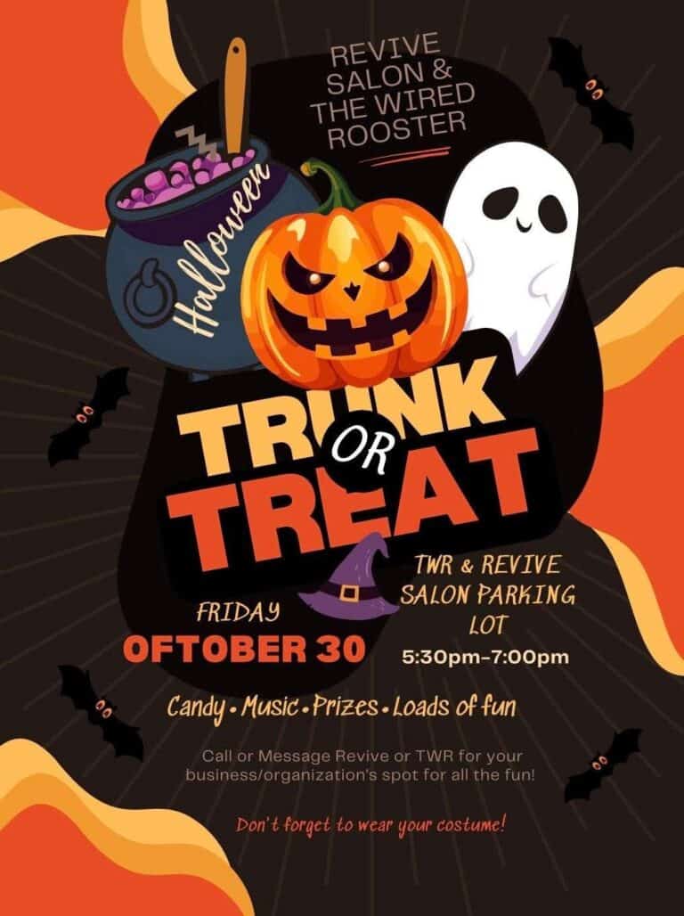 Revive Salon & the Wired Rooster Trunk or Treat car show in Hardinsburg, KY
