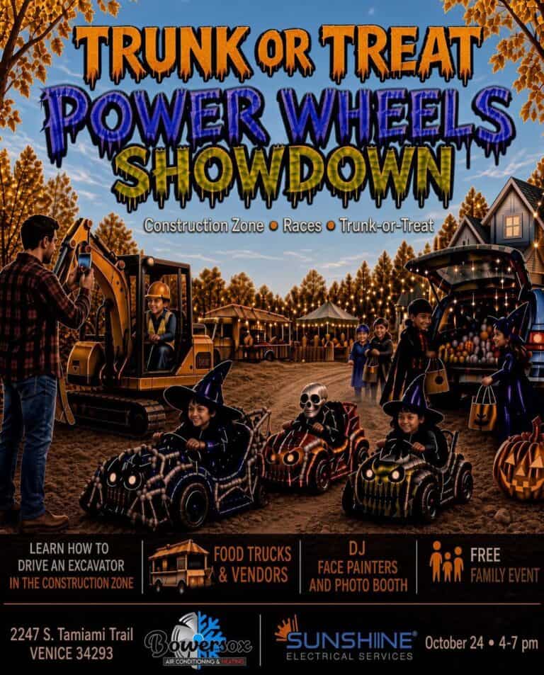 Trunk or Treat Power Wheels Showdown car show in Venice, FL