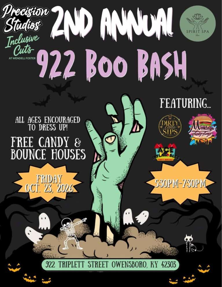 2nd Annual 922 Boo Bash event at 922 Triplett Street in Owensboro, KY on October 23, 2026