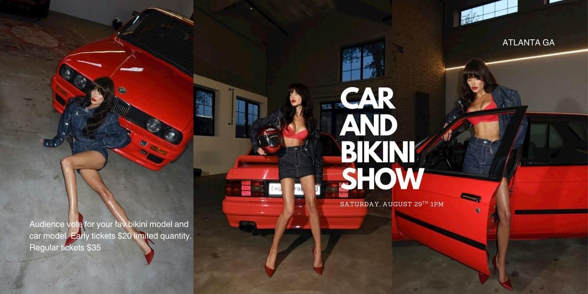 Atlanta Car and Bikini Show event at 400 Loyola Dr SW in Atlanta, GA on August 29, 2026