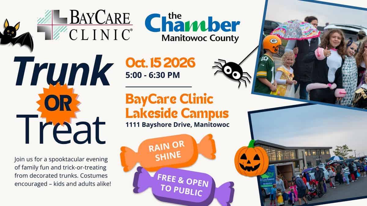 BayCare Clinic Trunk or Treat event at BayCare Clinic Lakeside Campus in Manitowoc, WI on October 15, 2026