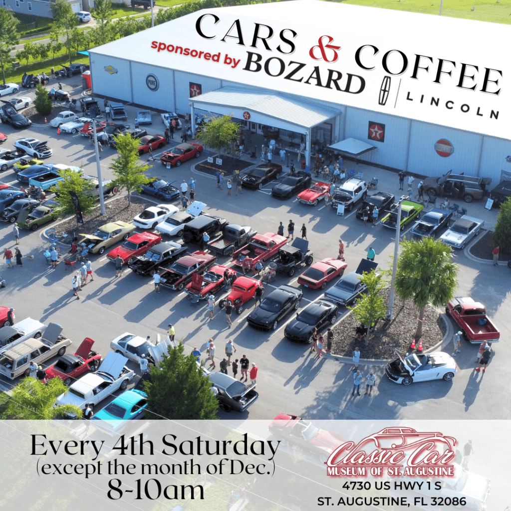 Bozard Lincoln Cars & Coffee event at 4730 US Highway 1 South in St. Augustine, FL on August 22, 2026
