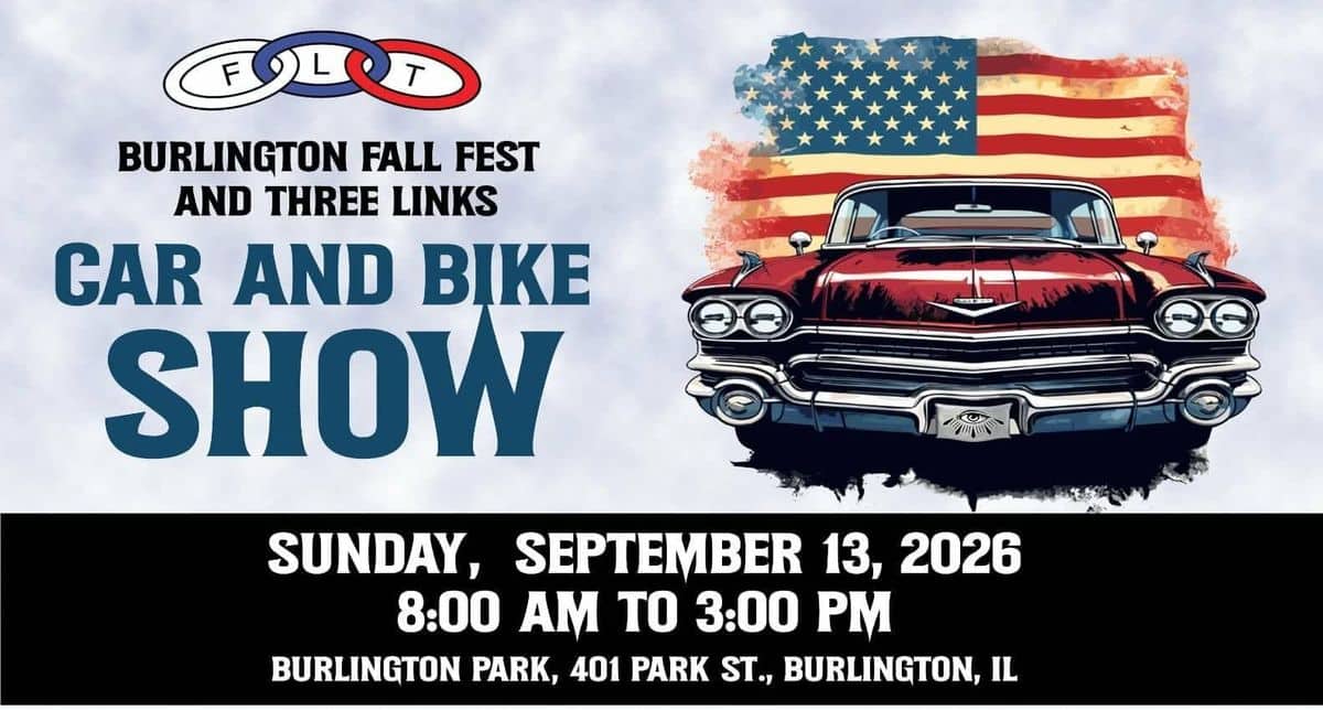 Burlington Fall Fest and Three Links Car and Bike Show event at Burlington Park in Burlington, IL on September 13, 2026