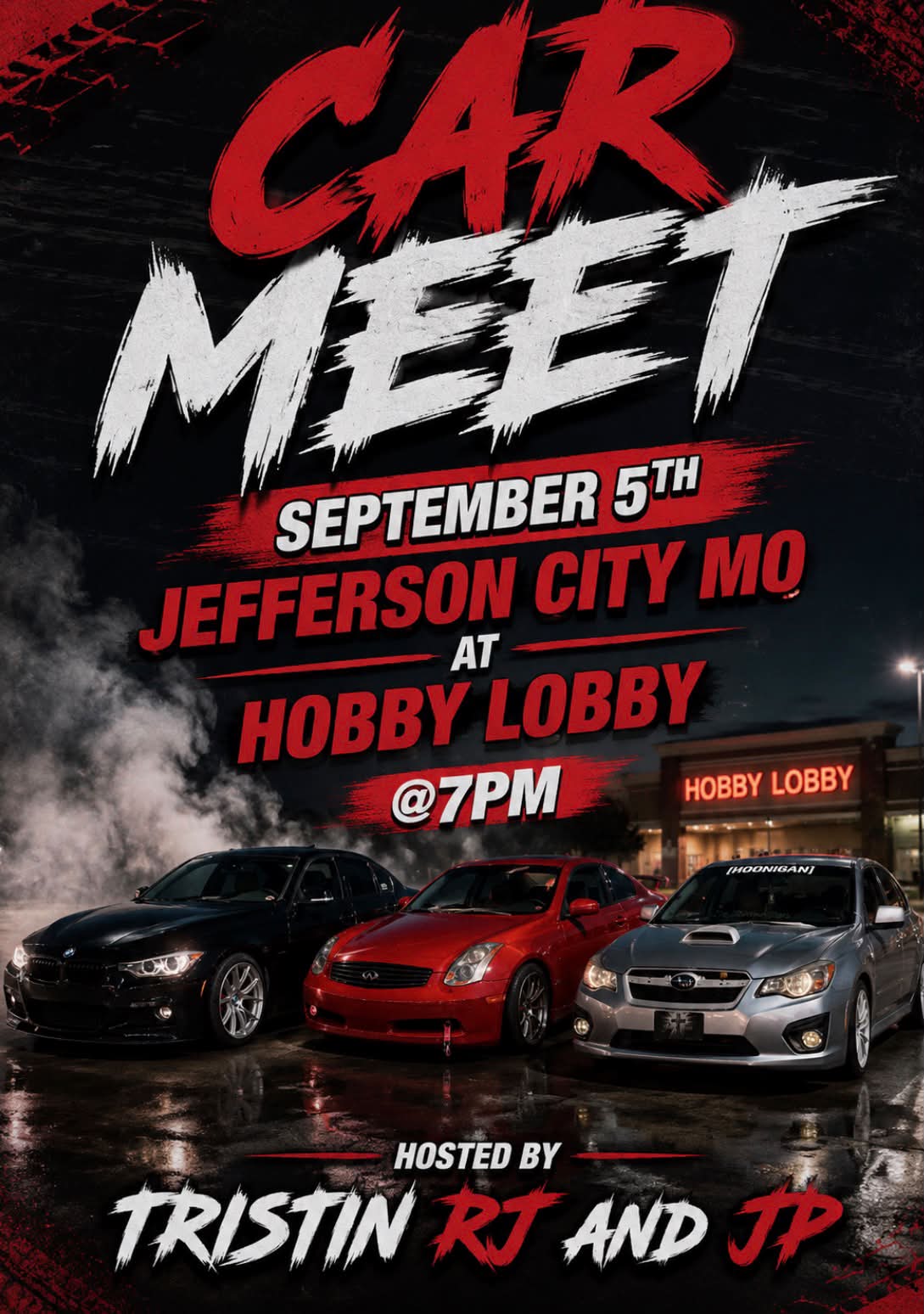 Car Meet at Hobby Lobby event at Hobby Lobby in Jefferson City, MO on September 5, 2026