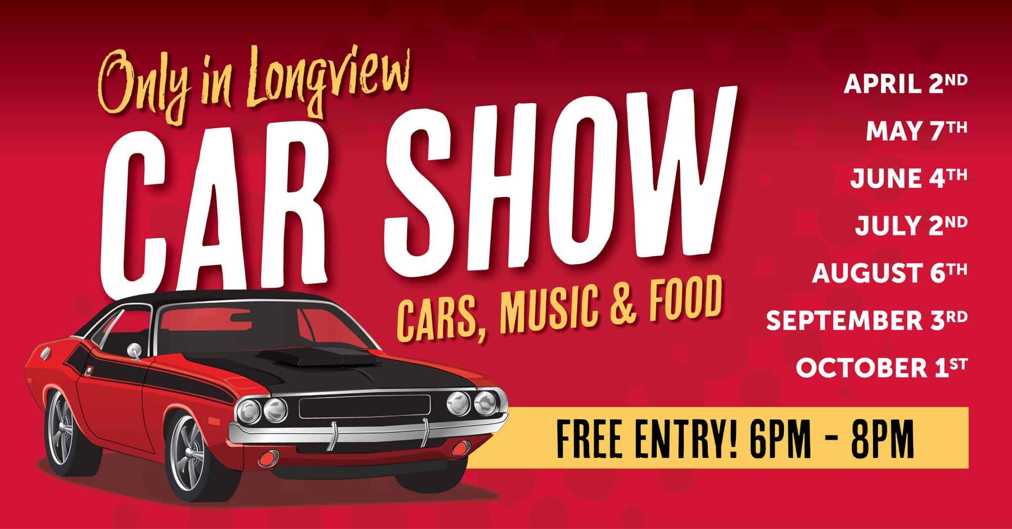 Car Show at Jaggers Restaurant event at Jaggers Restaurant in Longview, TX on September 3, 2026